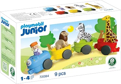 | Júnior | Comboio dos Animais | Comboio Colorido com Animais, 4 carruagens e cabine do condutor | para crianças a partir dos 4 anos | 72084