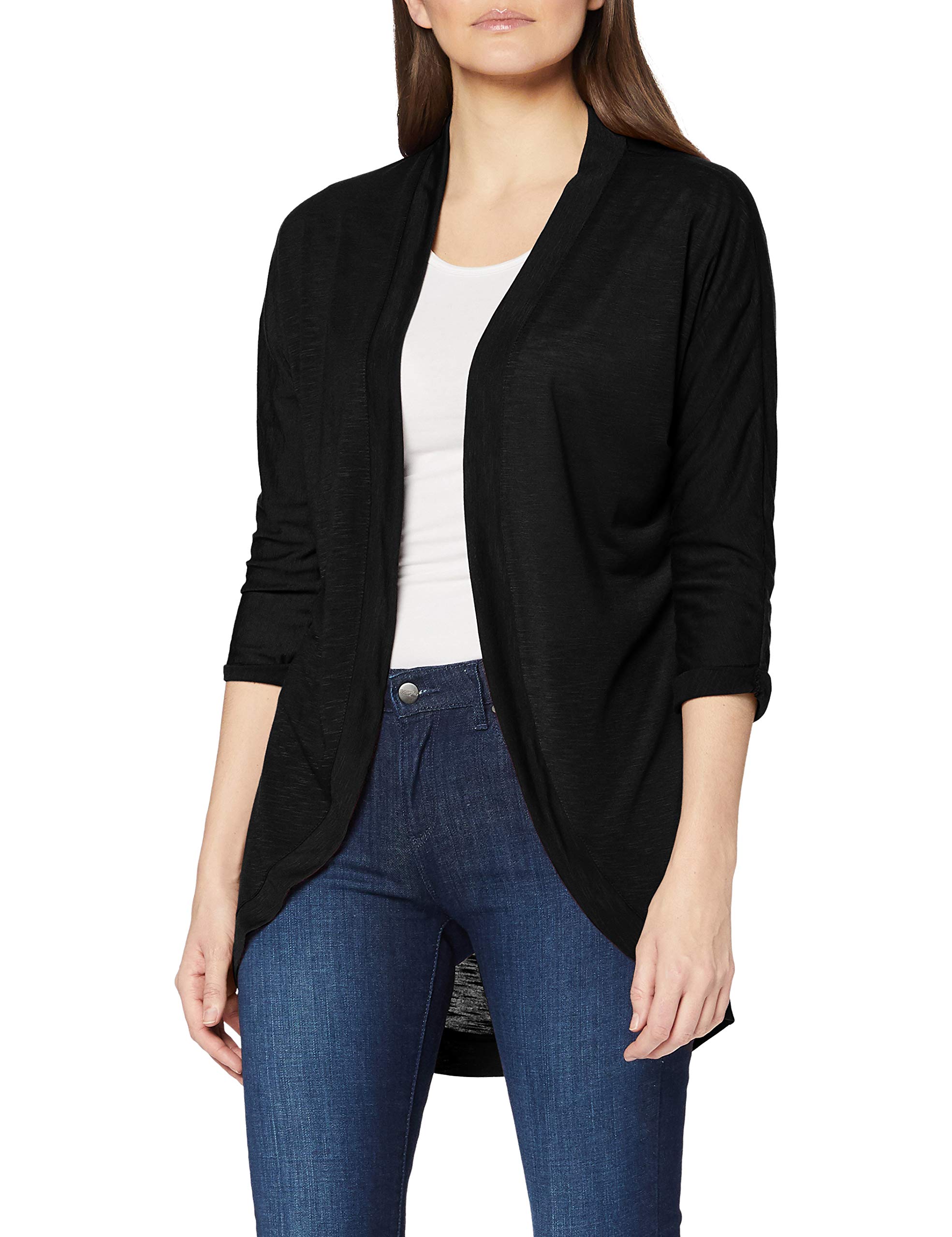 Berydale Women's 3/4 Cardigan with casual cut , Black, XS
