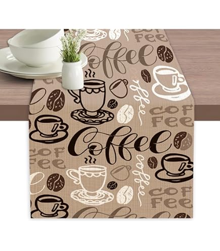 Boho Floral Patchwork Table Runner - Retro Rustic Farmhouse Decor For Dining Table (13x72 Inch)
