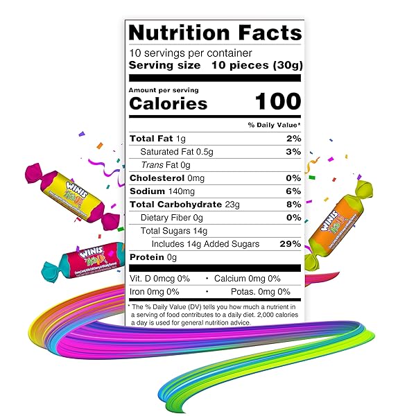 WINIS CHEWY CANDY SOUR & SPICY VARIETY BAG, TAFFY CANDIES 100 INDIVIDUALLY WRAPPED PIECES, SHARING SIZE 12OZ CANDY VARIETY BAG. TAFFY, GIFTS, HOLIDAY, PARTIES, CONCESSIONS, PANTRY, NON-MELTING, PARTY