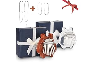 Mini Kalimba 2 Packs with Case, Fixm Thumb Piano 8 Keys, Finger Piano Great for Kids, Adults and Beginners