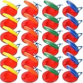 Boao 24 Pcs Wooden Castanets Percussion Instrument,Multi Color | Hand Finger Percussion, Rhythm Practice, Music Education Supplies, Classroom Rhythm Activities, DIY Music Projects