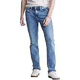 Buffalo David Bitton Men's Straight Six Jeans, Veined and Crinkled