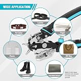 DURATECH Heavy Duty Belt Hole Punch Leather Cardboard Plastic Multifunction 6 view 9