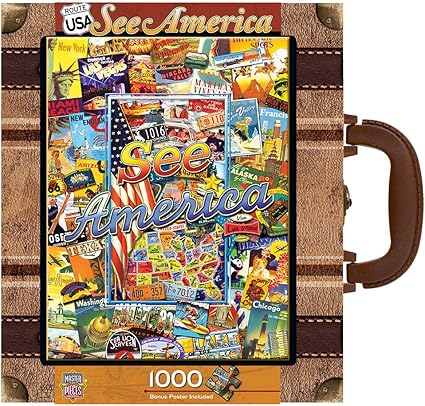 MasterPieces See America 1000 Piece Suitcase Jigsaw Puzzle