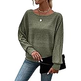 RICHSTORY Womens Long Sleeve Shirts Crewneck Tunic Tops Pullover Sweaters Business Casual Blouses Fall Fashion 2025