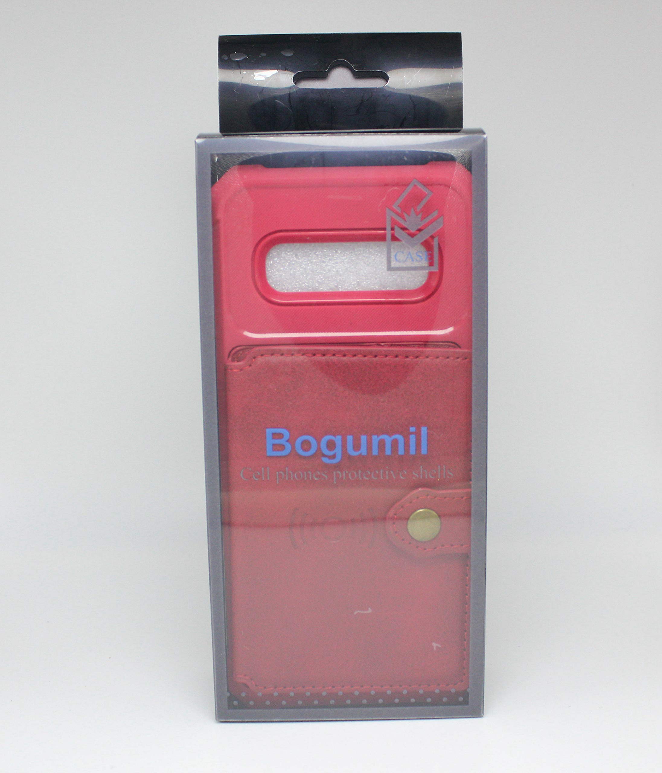 YNBY Galaxy S9 Plus Case, Sumsung S9 Plus Wallet Flip Leather Kickstand Fit Magnetic Car Charger Mount Slim Durable Shockproof Protective Case Cover with Card Holder (Red)