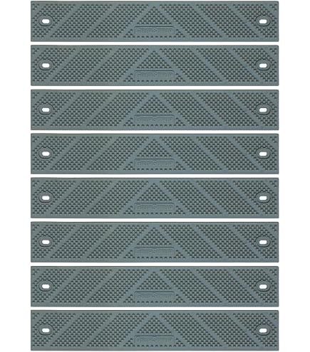 Myard Non-Slip Stair Treads - 16x2 Inch Strips, Screw Down, Set Of 2 (Black) - View #9