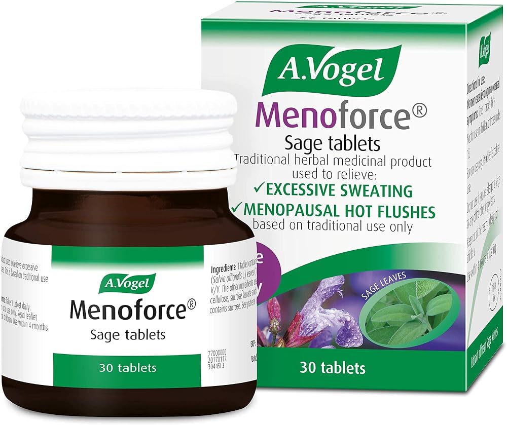 A.Vogel Menoforce Sage Tablets for Menopause 30 Tablets One-a-Day
