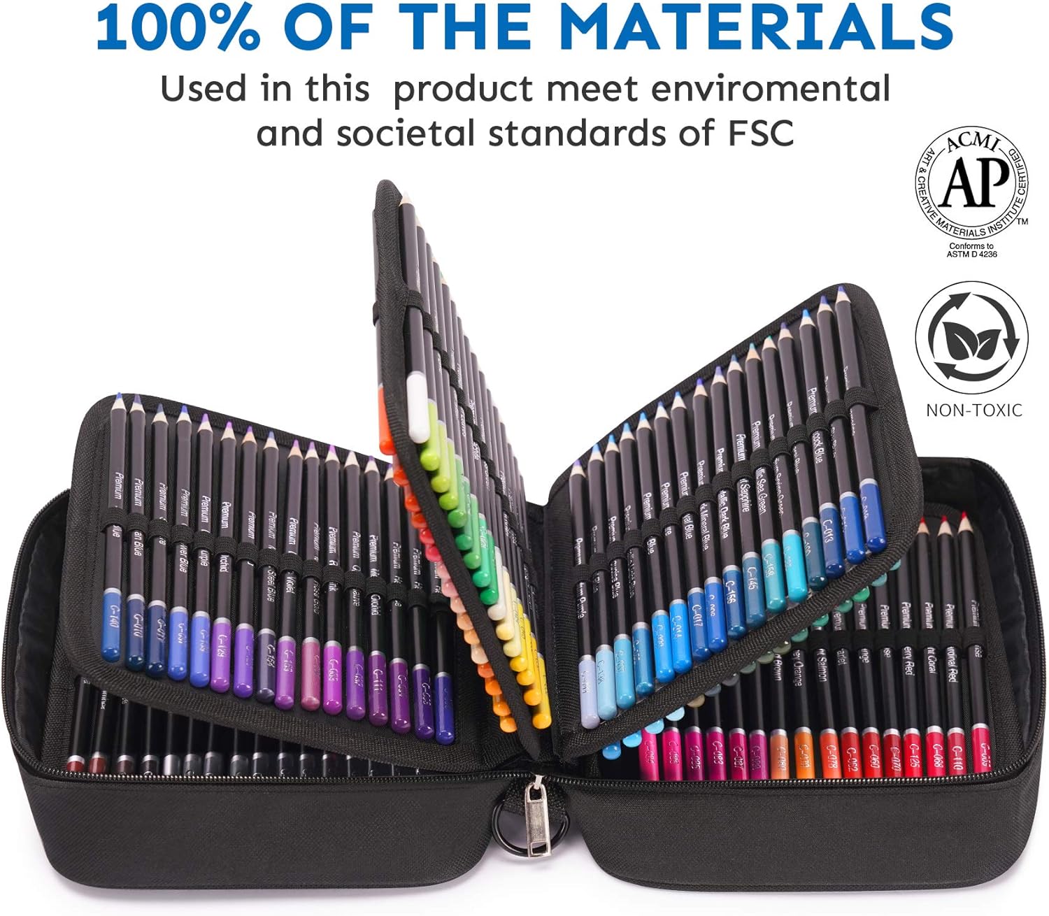 160 Color Artist Colored Pencils Set for Coloring Books,Soft Core, Professional Numbered Art Drawing Pencils for Sketching Shading Blending Crafting,Strong Travel Case for Adults Artists,Art Supplies: Office Products