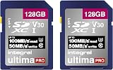 Integral 128GB SDXC U3 V50 UHS-I Memory Card 2-Pack 4K Ultra HD 100MB/s view 3