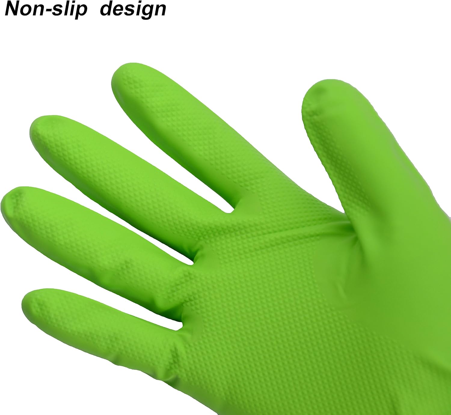 Cleanbear Synthetic Rubber Gloves, Medium Size, 11.8 Inches, 3 Pairs 3