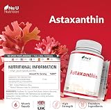 Nu U Nutrition Astaxanthin 12mg Softgel 180 caps 6 Month Supply UK Made view 4
