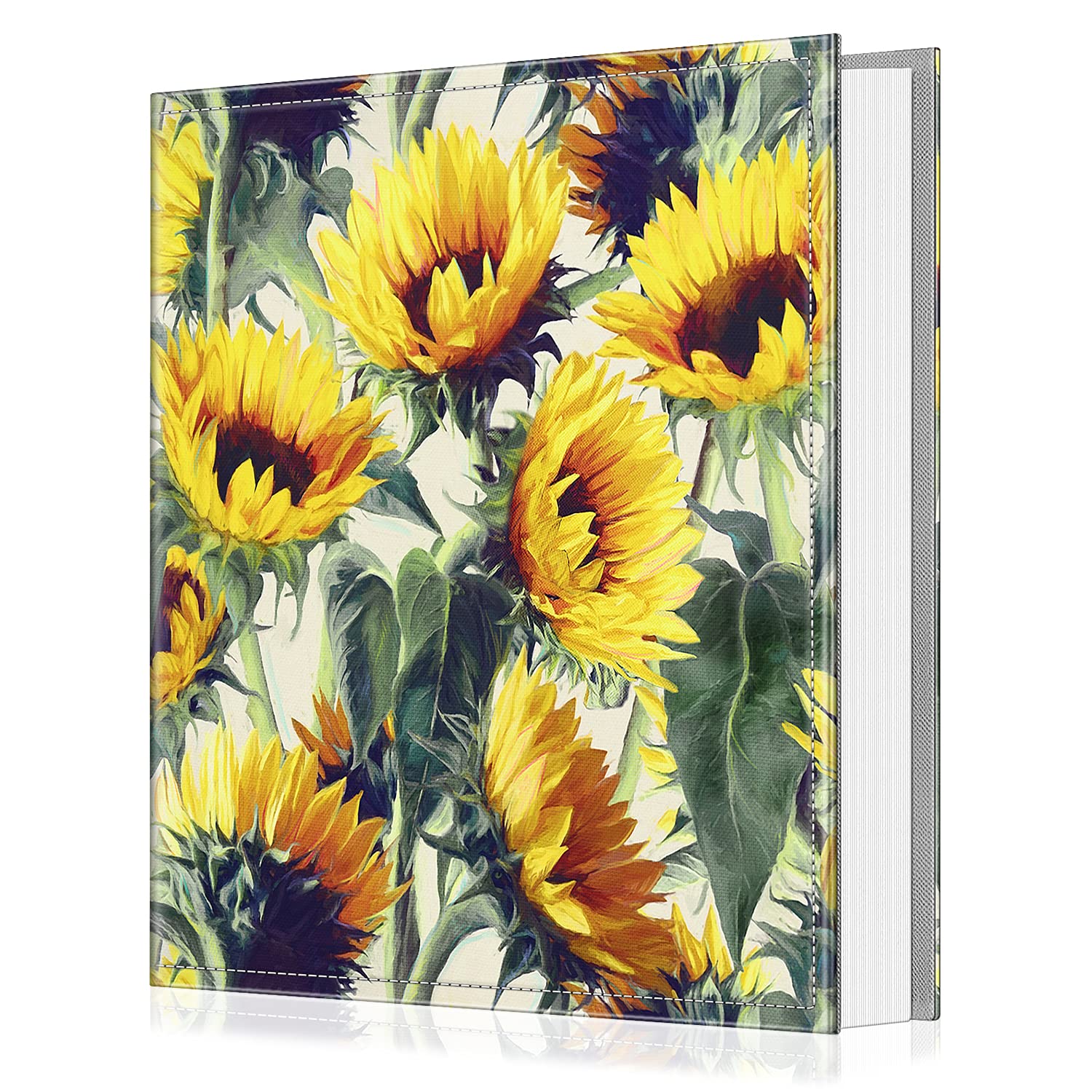 Fintie Photo Album 4x6 Photos - 600 Pockets Large Capacity Albums Book Cover for Family Wedding Anniversary Baby Vacation Pictures, Sunflowers