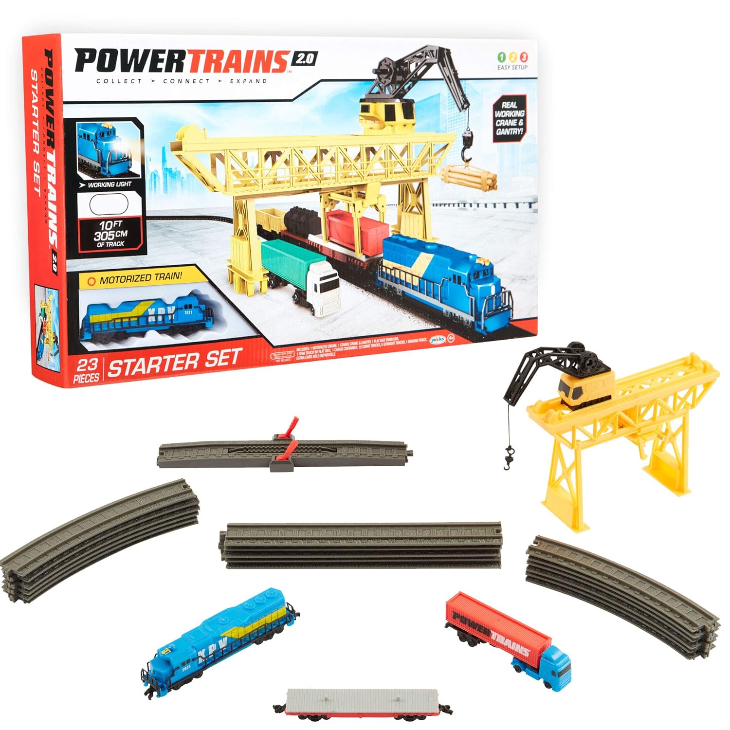 Buy Power Trains Starter Set with Port Cargo Loader Crane Train Play