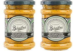 Bornibus Mustard with Herbs de Provence Dipping Sauce, 8.82oz - Gourmet Condiment - French Mustard - Pack of 2