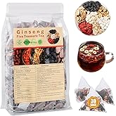 Kidney Tea 30 Bags Ginseng Six Treasure Tea Formula Traditional Chinese Herbal Kidney Cleanse Detox Repair for Women &amp; Men