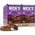 Nick's Protein Bars Triple Chocolate | 15g protein | 210 calories | Low Carb Keto Friendly Snacks No Added Sugar (Multipack 24 bars x 50g)