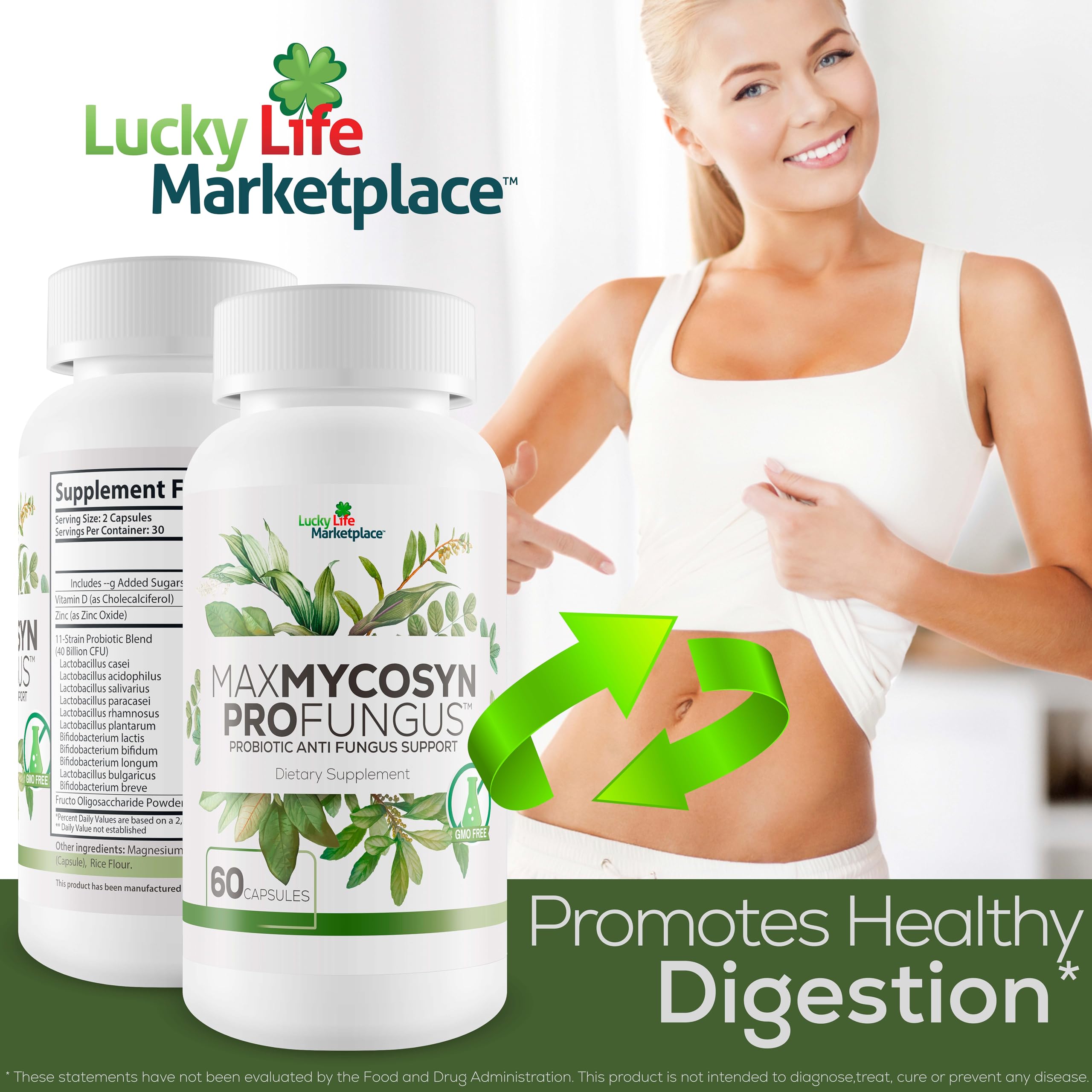 Max Mycosyn Pro - Probiotic Anti-Fungus Support - Targeted Nail & Foot Formula - Support Immune Function to Fight Off Fungus From the Inside Out