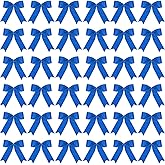 Sumind 36 Pieces Royal Blue Christmas Tree Glitter Bows, 5 x 4 Inch Tie Ribbon Twist Tie Bows for Treat Bags Gift Wrapping Basket Wedding Birthday Valentine Christmas Tree Wreath Garland Decoration