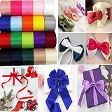 HONGCI 10mm Purple Satin Ribbon 22m Gift Wrapping Ribbon view 7