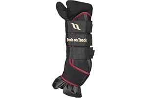 Back on Track Royal Quick Wraps Deluxe for Horses 2033 with Welltex Technology, Sold in Pairs, Wine, Large (16")