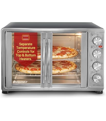 Amazon.com: Elite Gourmet ETO-4510M French Door Convection Oven