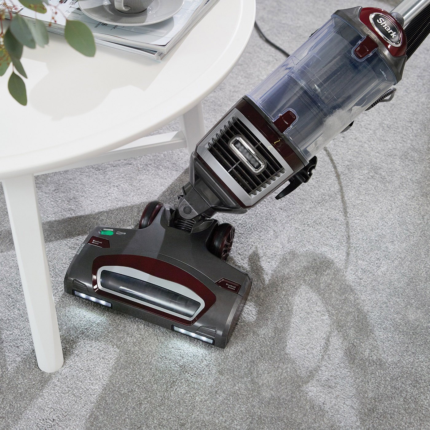 Shark LiftAway Upright Vacuum Cleaner [NV601UKT], Bordeaux/Steel Grey