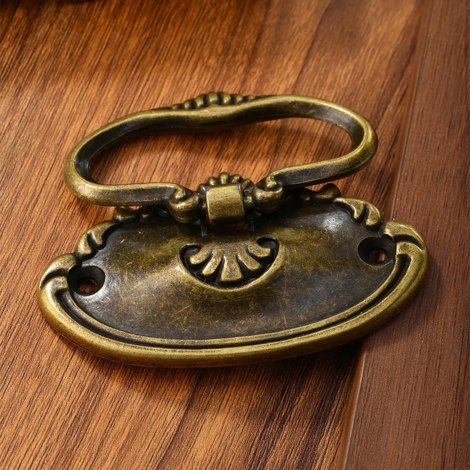 Namvo 4Pcs Door Handles Drawer Knobs, Retro Kitchen Cupboard Knobs, Antique Wardrobe Hardware Cabinets Pull Handles with Screws for Kitchen Home Furniture, Bronze