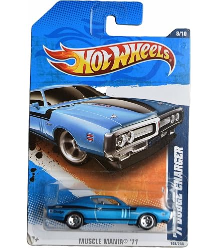 Hot Wheels 2022 - '71 Dodge Charger - Red - Art Cars - 5/10-109