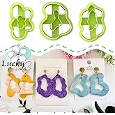 3pcs Organic Polymer Clay Cutter Sets, Basic Clay Cutters for Polymer Clay Jewelry, Clay Cutters for Earrings