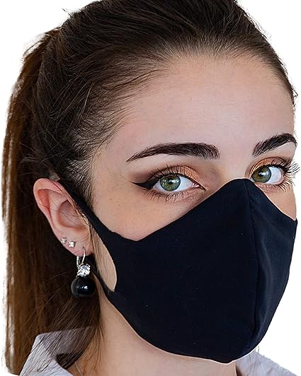 Masque Lavable avec Filtre Interne Interchangeable Noir (M)
