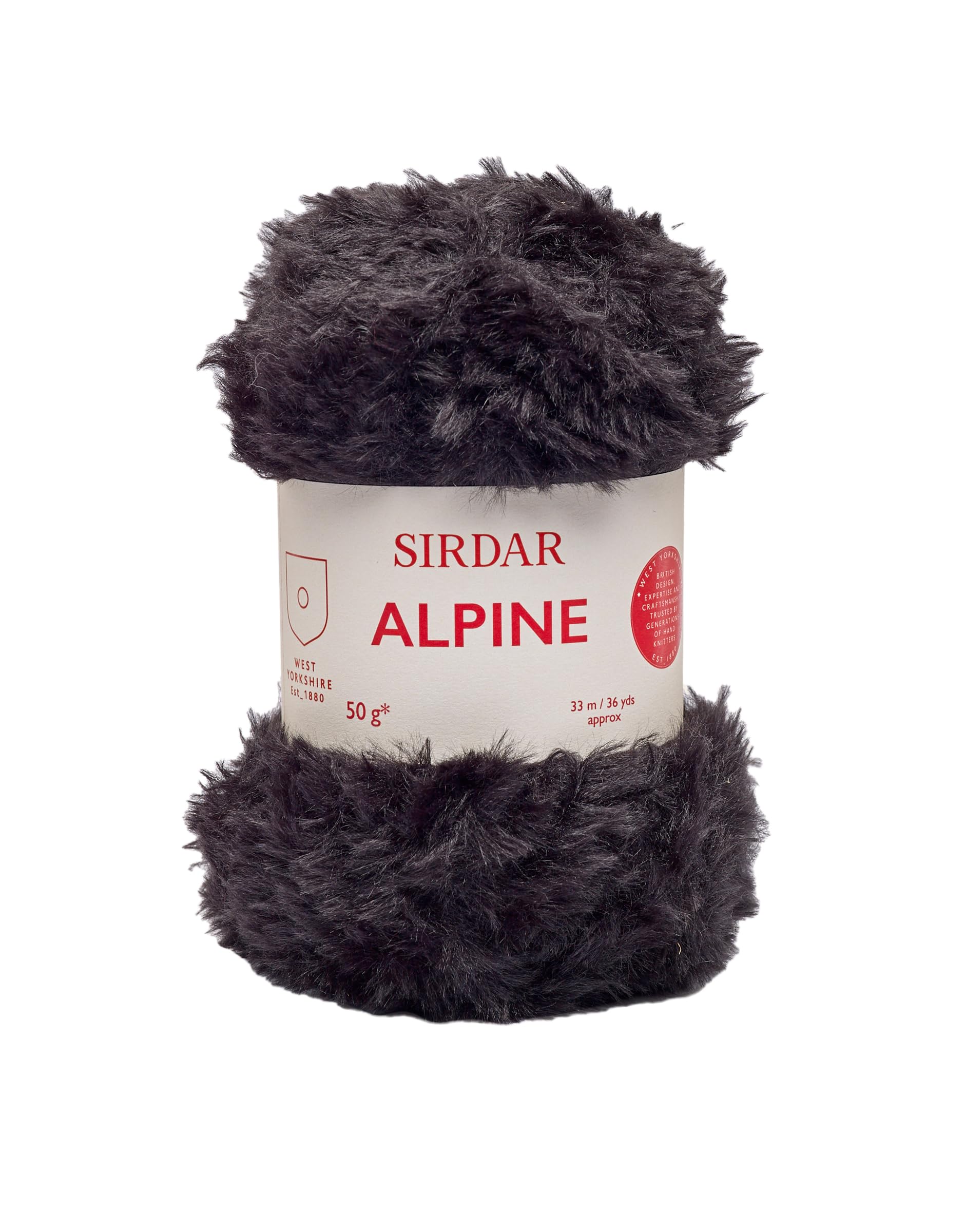 Sirdar Alpine, Luxe Faux Fur Yarn, Panther (401), 50g