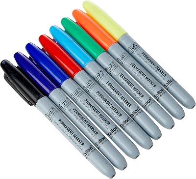 Just Stationery Pack Of 8 Coloured Permanent Markers