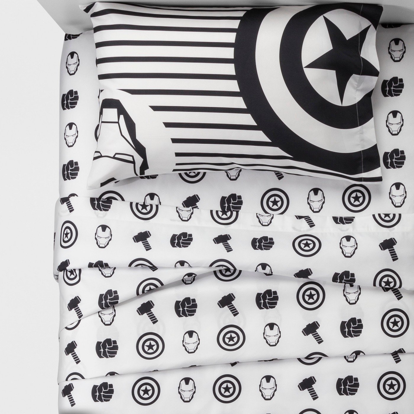 Franco Marvel Queen Full Comforter Set With 4 Piece Queen Sheet