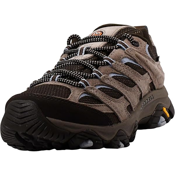 Close-up view of Merrell Moab 2 Gore-Tex showing construction details and materials