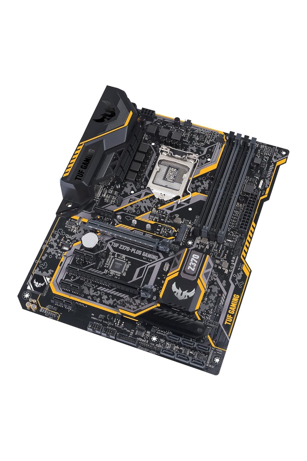 ASUS TUF Z370 Plus Gaming  LGA1151 DDR4 HDMI DVI M.2 Z370 ATX Motherboard with Gigabit LAN and USB 3.1 for 8th Generation Intel Core Processors