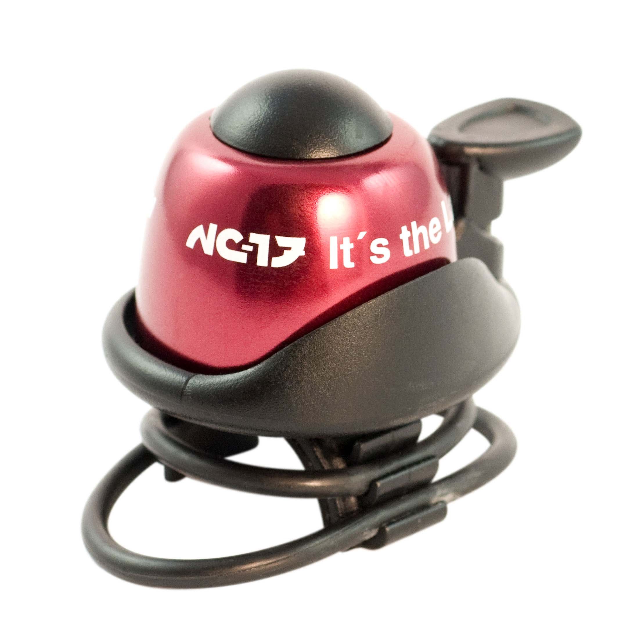 NC-17 Safety Bike Bell/Aluminium Bicycle Bell for all Bikes/Bicycle Horn/clearly audible sound / 6, red