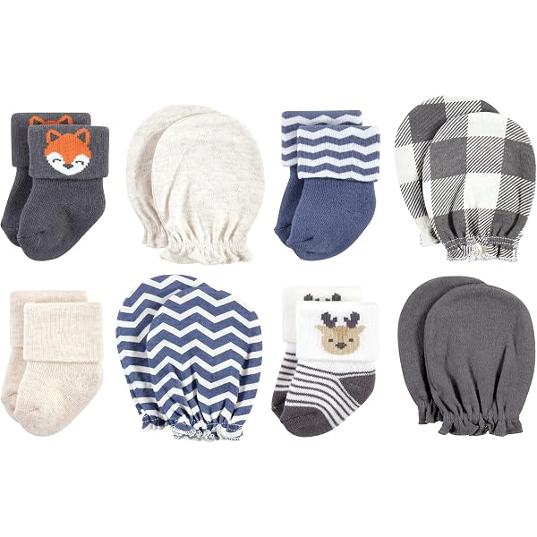 Mitones Muñeca Larga Manoplas Para Bebé 1 One Enjoy - 6 Pares, Antiarañazos, 0-5 Meses Guantes Bebé Antiaarañazos