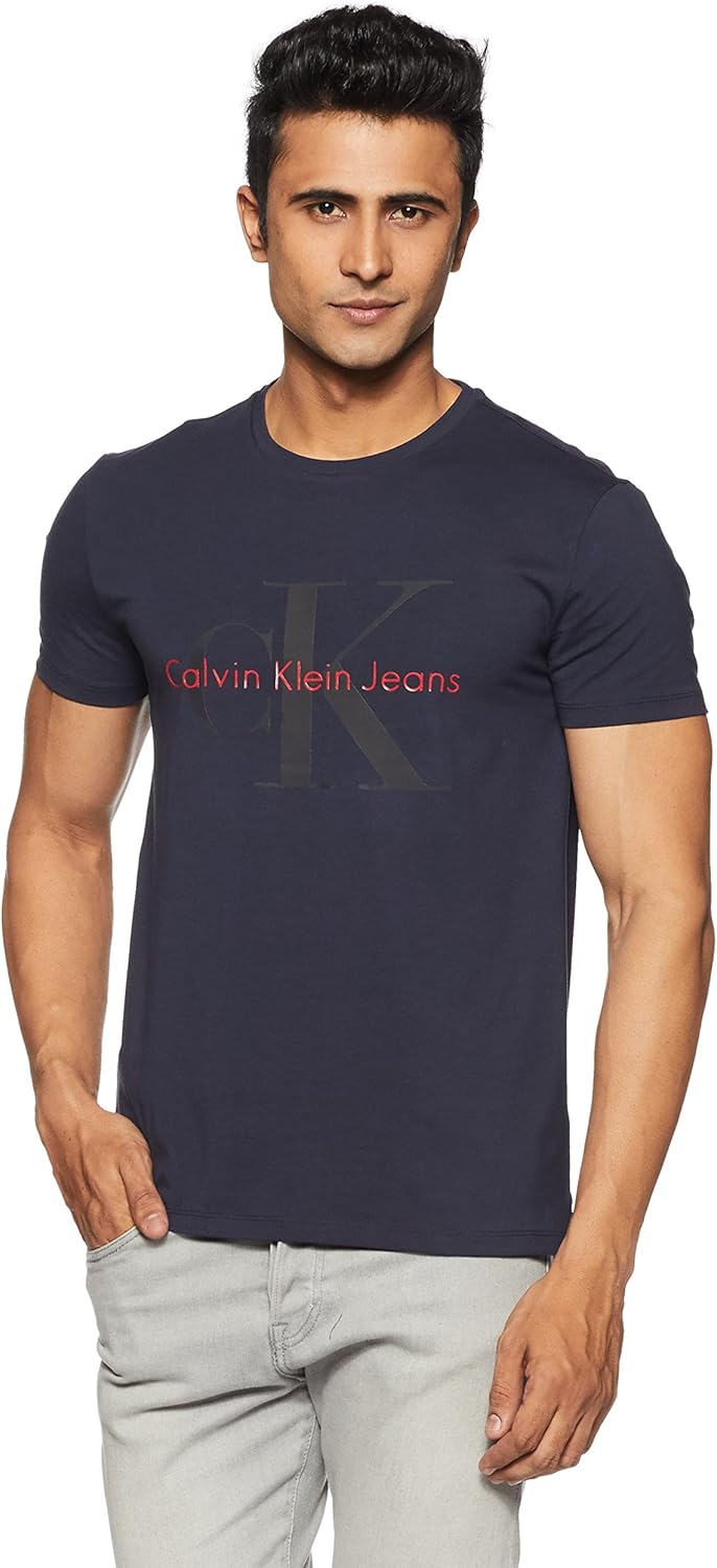 Buy Calvin Klein Men's Plain Slim Fit TShirt at Amazon.in