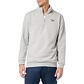 Reebok mens Identity Small Logo Fleece 1/4 Zip
