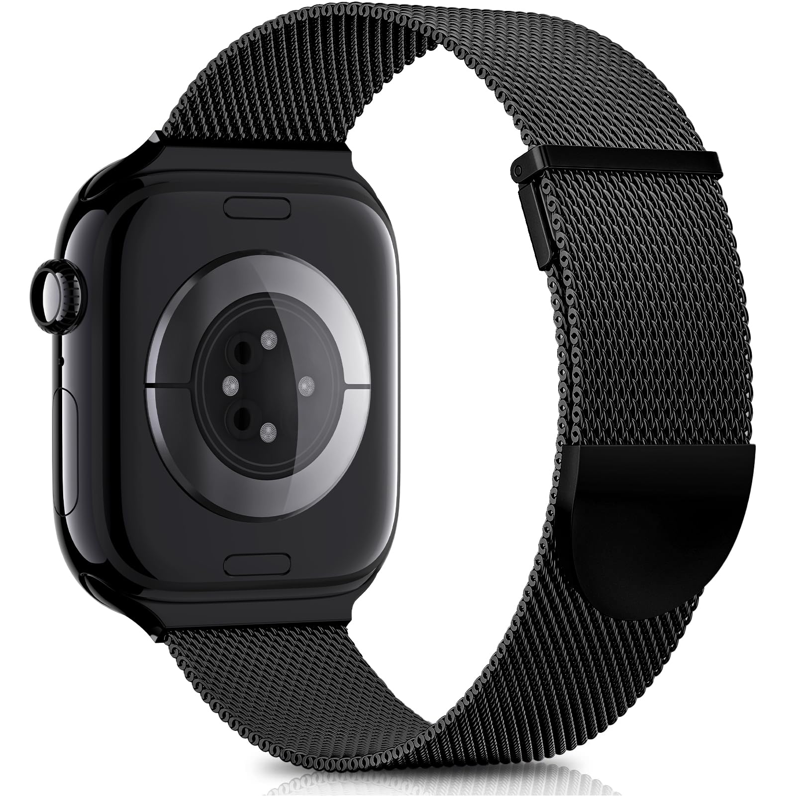 Higgs Strap Compatible with Apple Watch Straps 42mm 46mm 45mm 44mm 41mm 40mm 38mm 49mm for Women Men, Dual Magnetic Adjustable Metal Band for iWatch Series 11 10 9 8 7 6 5 4 SE Ultra 3 2 1
