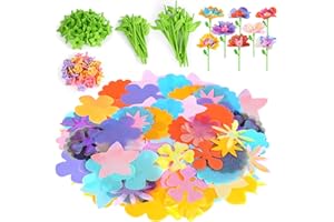 beefunni DIY Flower Bouquet Craft Accessories Can Make 32 Flowers, Flower Making Toys Accessories