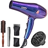 CONFU 2200W Professional Hair Dryer, Compact Blow dryer, Negative ionic Hair Dryer With Diffuser And Concentrator, For Quick