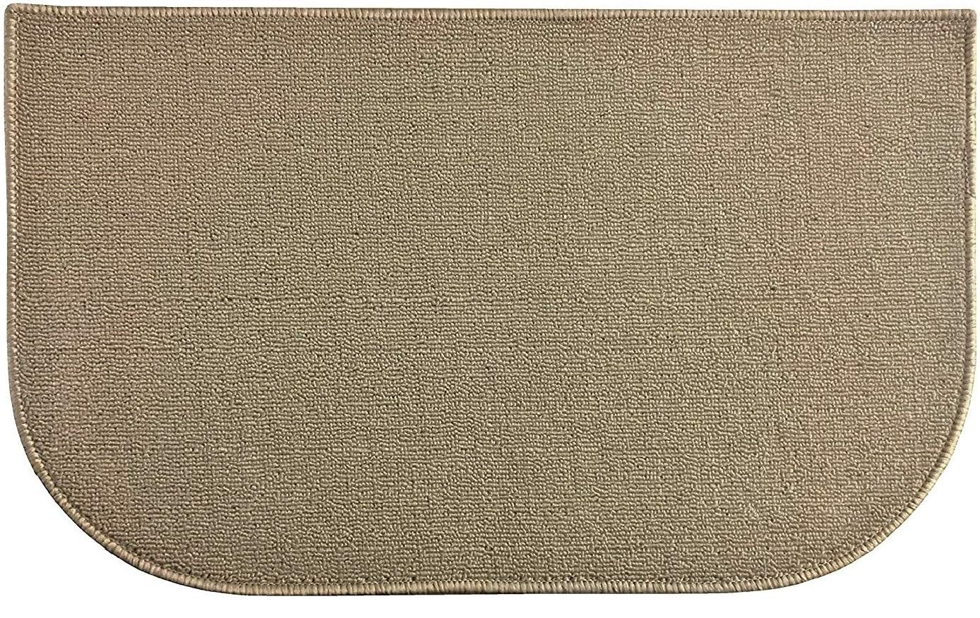 Fashion Non-Skid Home, Kitchen, Floor Mat, Comfortable Standing mat, Entrance Rug, 17" x 28" (Tan)