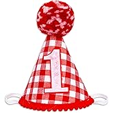 Upfirst Christmas 1st Birthday Hat - Little Santa One Birthday Decorations,My First Christmas Party Hat Photo Props