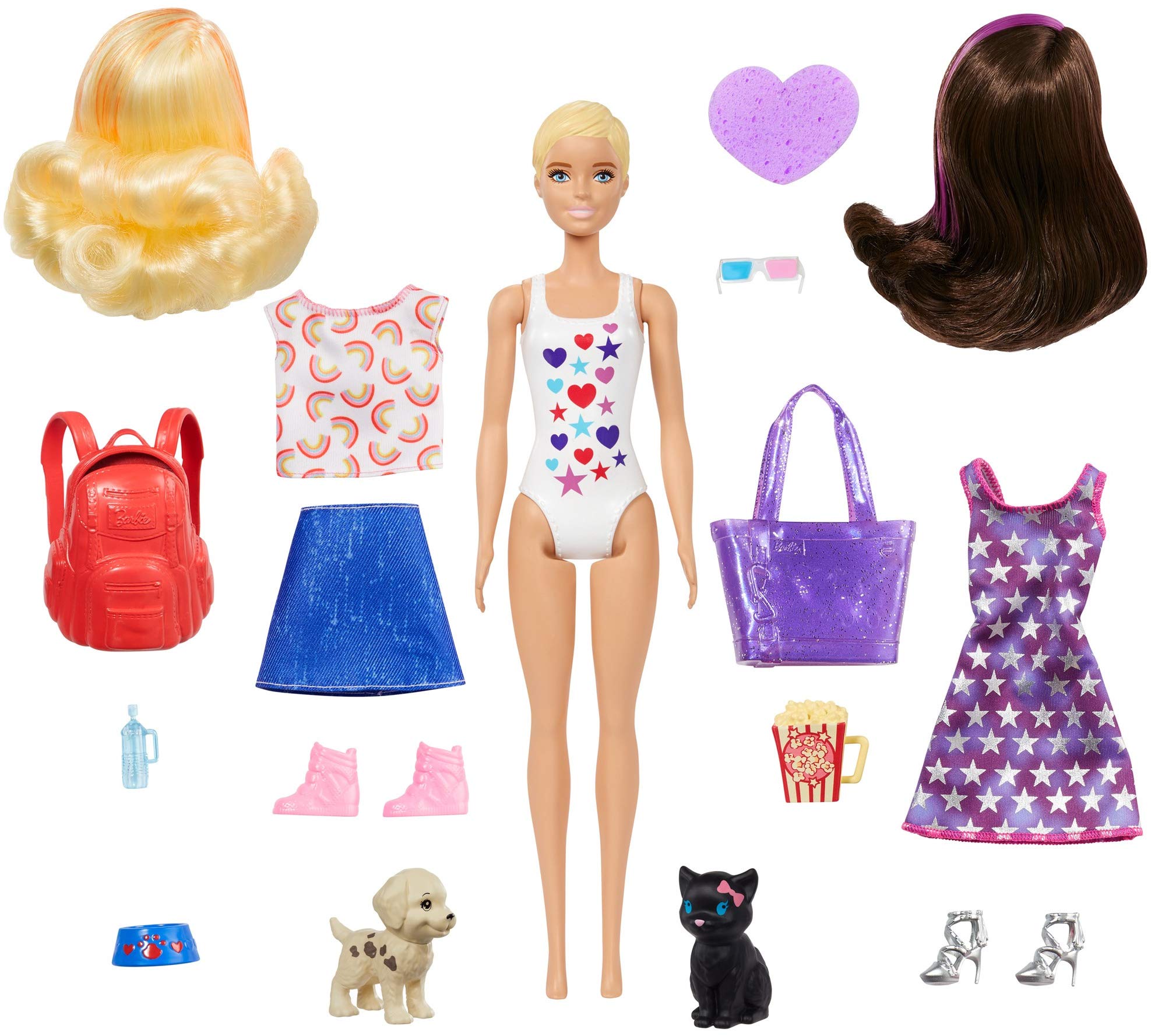 barbie reveal doll with water