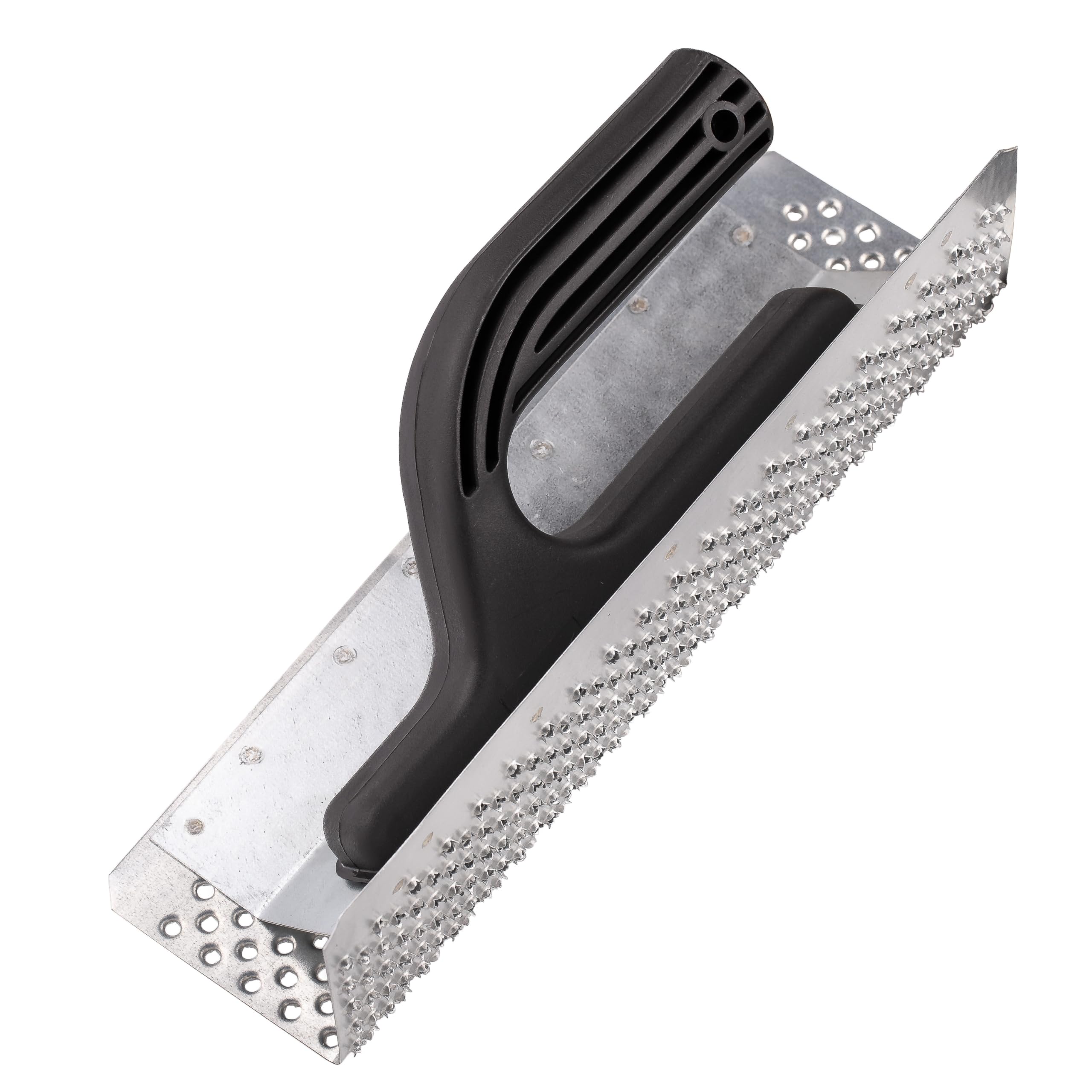 MIVOS Sanding Board Square – Rasp Board for Styrofoam – Grating Board with Galvanised Sheet Steel Rasp Coating – 260 mm – Leveling Board – Grinder – Hand Grinder – Made in the EU