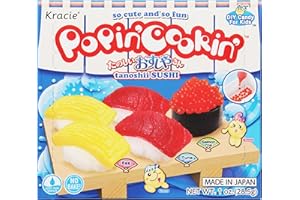 Kracie Popin' Cookin' DIY Candy Sushi Kit, No Bake, 1 Ounces (Pack Of 1)