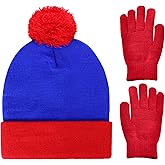 Shinymoon Beanie Hat Knit Pom Halloween Character Cosplay Winter Headwear Knitted Pompom Women Men's Novelty Cute Warm Caps